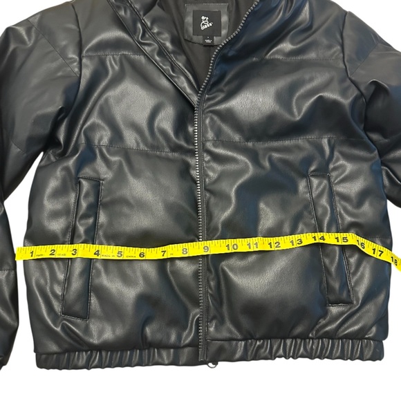 Art Class Crop Black Puffer Jacket Girls L - Picture 3 of 8